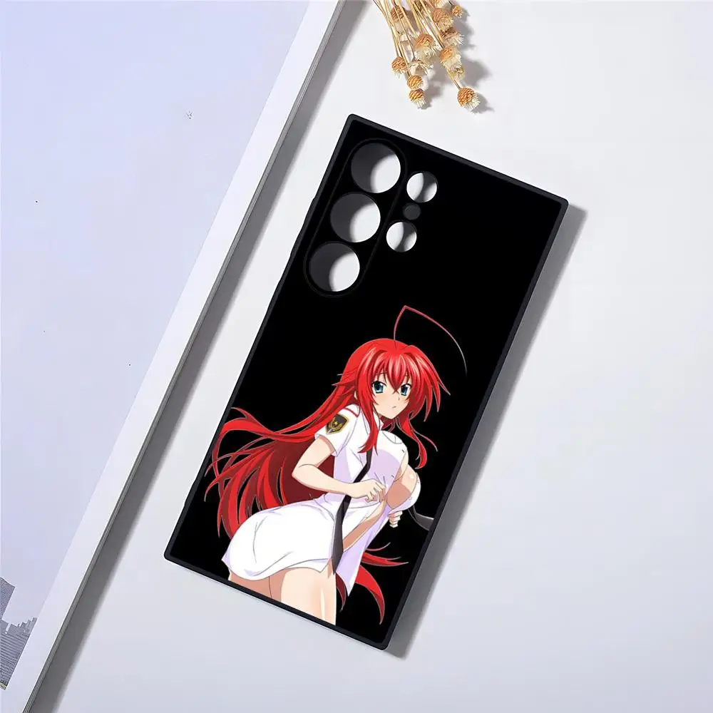 Rias Gremory High School DxD Phone Case For Samsung S24 Ultra S23 Fe S22 S20 S21 Plus Galaxy A54 A34 A24 A53 Note 20 Cover