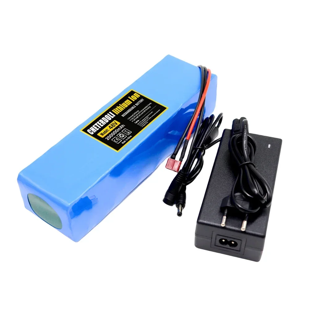 13S3P 48V 20000mAh 20Ah lithium-ion battery pack with 250W 350W 500W 750W 1000W BMS, suitable for 54.6V batteries