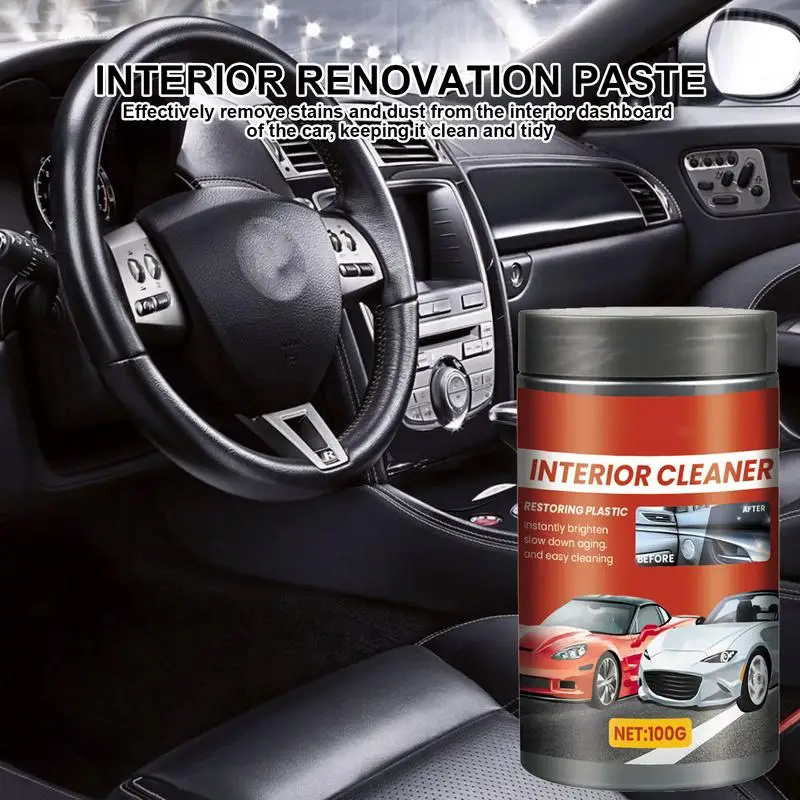 

Interior Refurbishment Paste Car Interior Dashboard Cleaning Dust-Proof Decontamination Polishing Maintenance Refurbishment Past