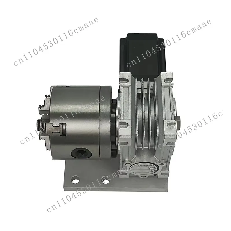 4A Rotary shaft tailstock numerical control indexing head Rotary shaft kit for mini numerical control system with 3 4-jaw chucks