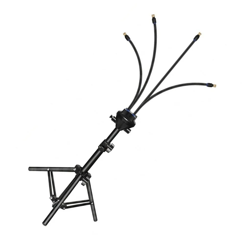 Standing Atomizing Nozzle System for Outdoor Cooling Garden Sprayer with 26.2FT Misting Line and Four Brass Mist Nozzles