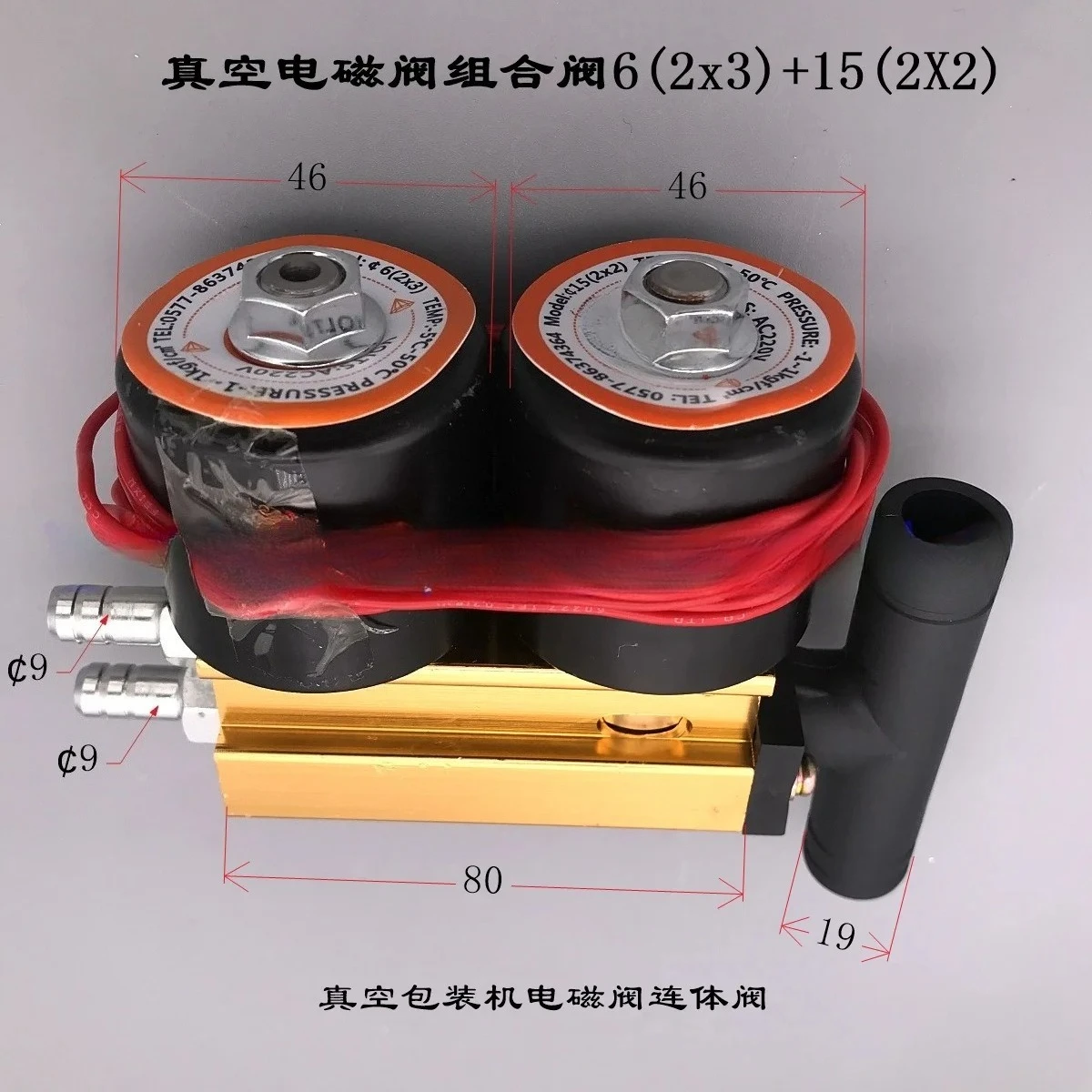 Best-selling, high-quality vacuum solenoid valve for vacuum packaging machine 6 (2X3) 15 (2X2)