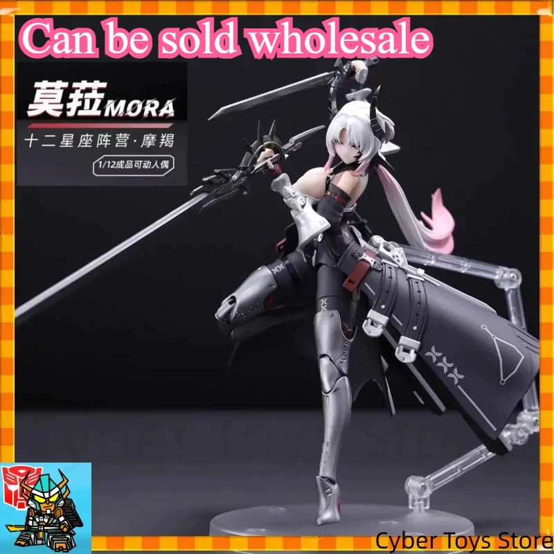 

In-stock CANG TOYS CangToys Mora 1/12 Mecha Girl Articulated Figure Twelve Wars Series Mora Anime Figurine Toy Collection