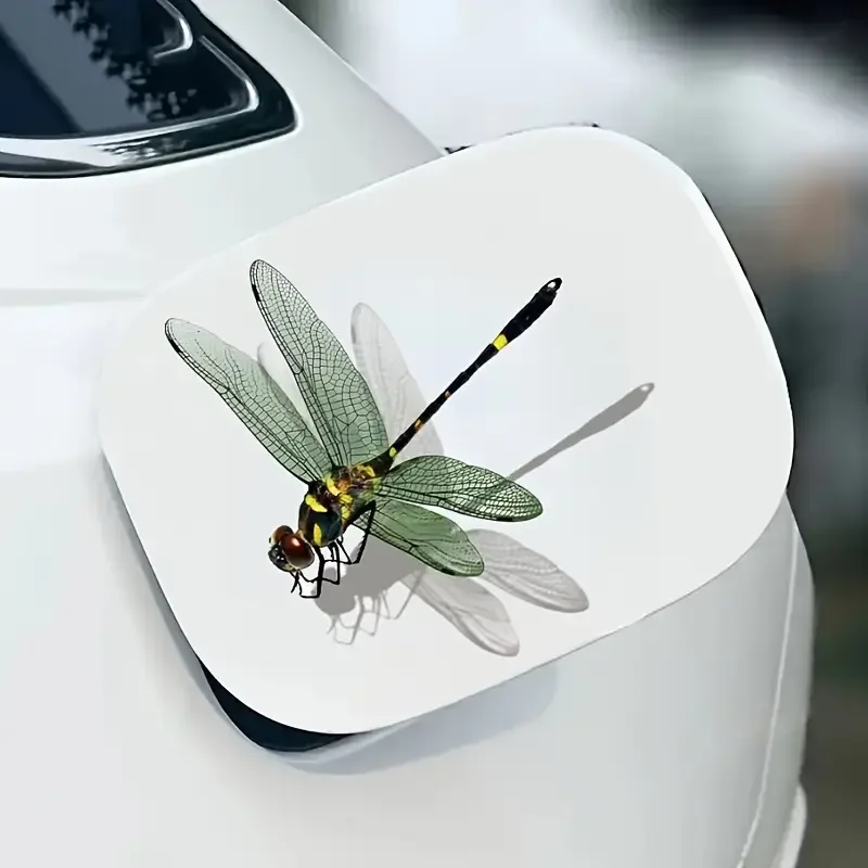 1pcs/ Charming 3D Dragonfly Vinyl Decal - Waterproof & Scratch-Resistant For Cars, Motorcycles, Laptops | Enhances Your Ride Wit
