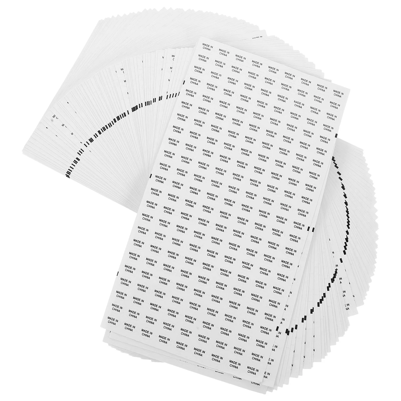 

14440 pcs White Background Black Text Stickers Waterproof Self Adhesive Labels For China Imported Packaging Marking Made In