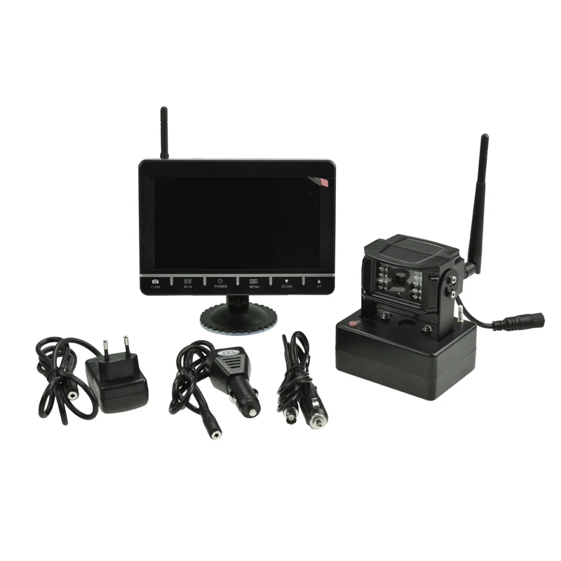 Waterproof IP69K battery operated digital wireless rear view camera and  system