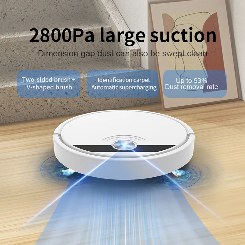 

Household Intelligent Electric Sweeper Fully Automatic Vacuum Cleaner Small Cleaning Mop Machine APP Remote Planning Route