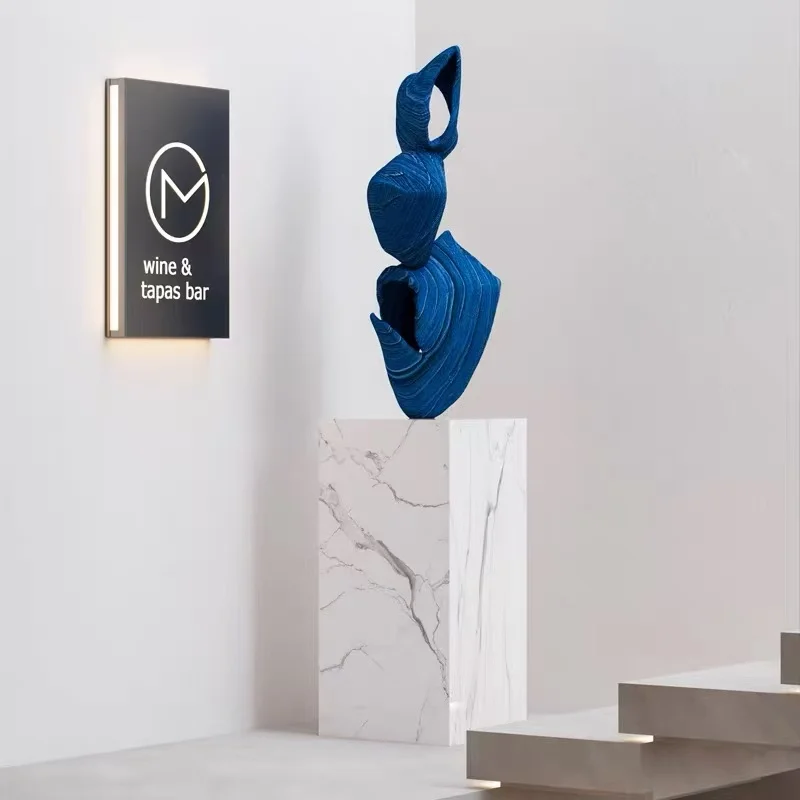 for-160X40X40CM Abstract Art Sculptures Floor-standing Ornaments Living Room TV Cabinet  Staircase Corner Model Room Decoration）