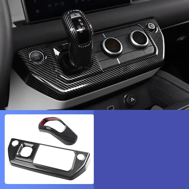 

For Land Rover Defender 90 110 130 L663 2020-24 Center Console Gears Air Conditioning Mode Frame Cover Trim Stickers Accessories