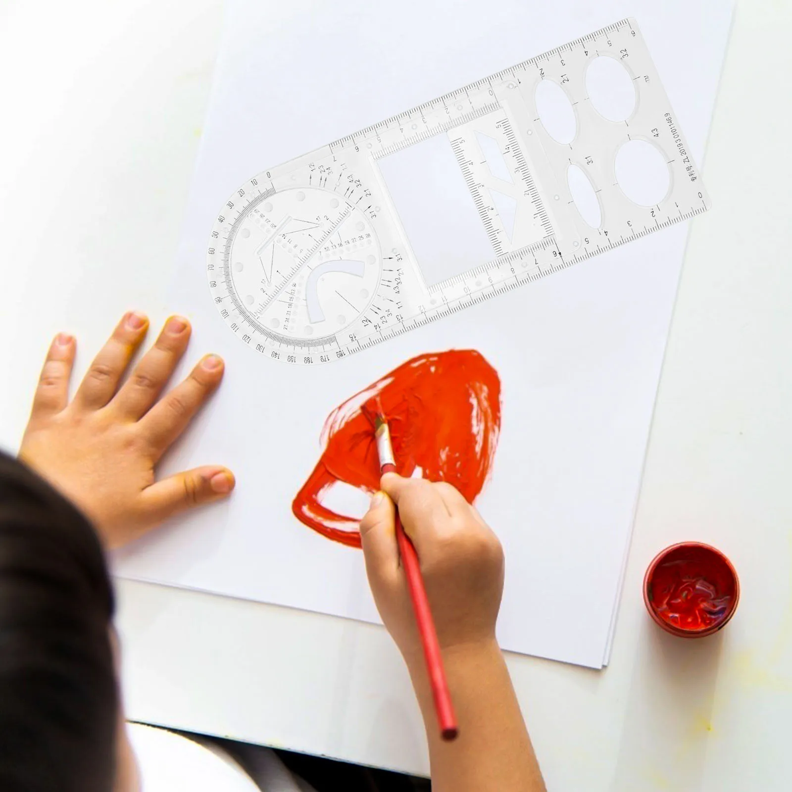 

Plastic Drawing Ruler Set Mathematics Multipurpose Fractional Rulers Geometric Templates Art Design School Learning Architecture
