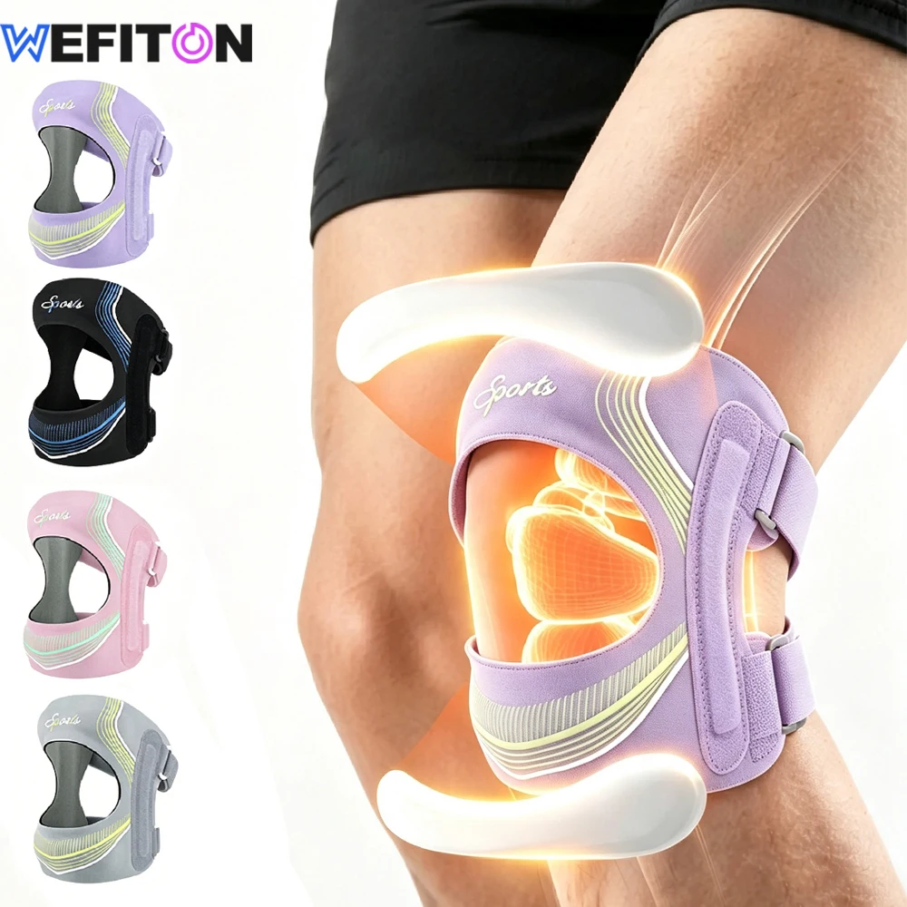 Adjustable Patella Knee Brace with Gel Pad &Lateral Stabilizer,Breathable Compression Sleeve for Sports,Meniscus Tear,Basketball