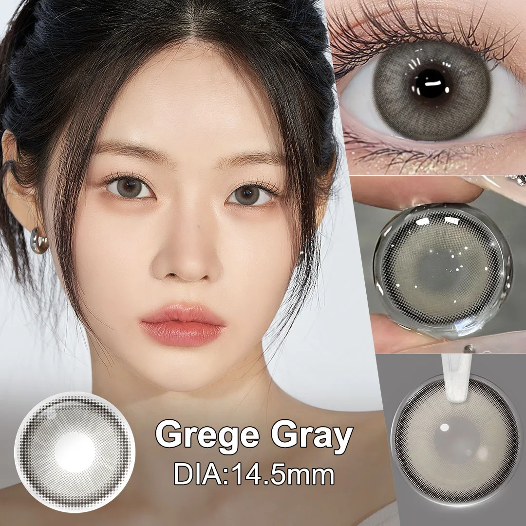 Hot! (0.00~-6.00) MAGISTER 14.5mm Enlarge Eyes Graduated Contact Lense With Diopters For Makeup Colored Eye Contacts 6 Months