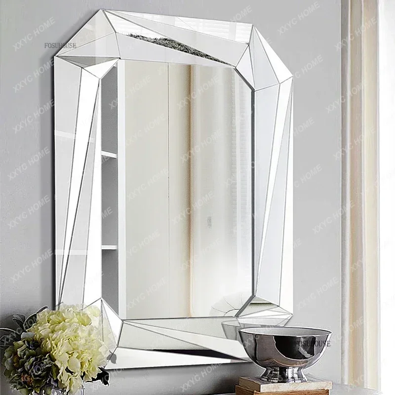 XX XStereo Large Decorative Mirror Bathroom Hanging Squares Shower Full Length Decorative Mirror Vanity Wall Mirrors Home Deco