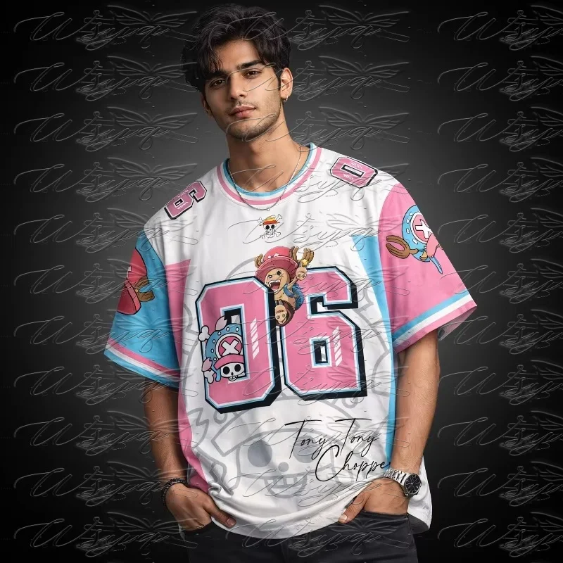 One Piece Tony Tony Chopper No.06 3D Print Quick Dry Football Jersey Unisex Loose Summer Sports T Shirt  Casual Short Sleeve Top