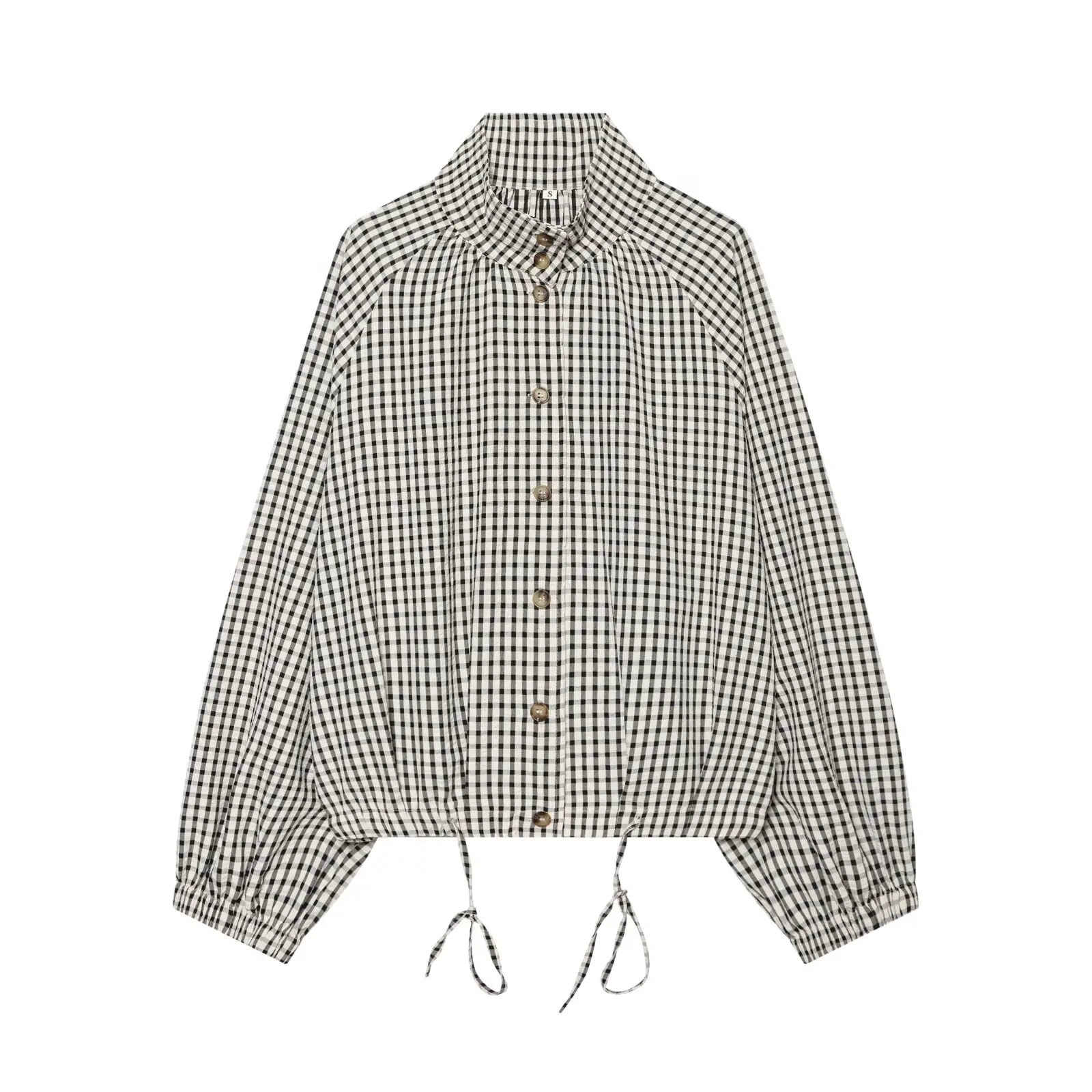 Women's Shirts Jackets Autumn 2026 New Fashion Plaid Loose Young Blouses Chic Autumn Elegant Travel Warm Street Blouses Tops 6