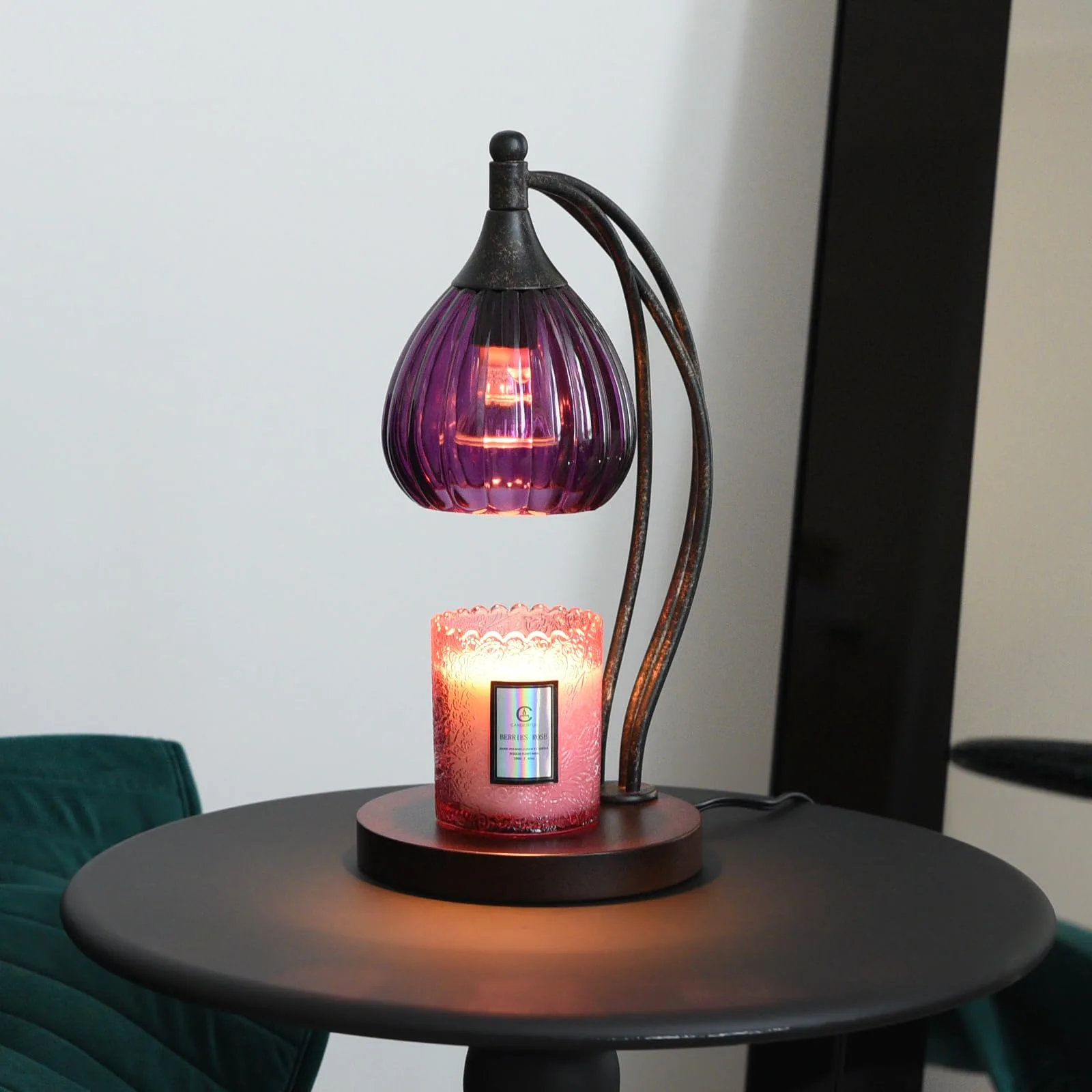 Elegant Lily of the Valley Wax Melt Warmer Dimmable Temperature Adjustable Candle Warmer Aromatherapy Fragrance Lamp Decoration