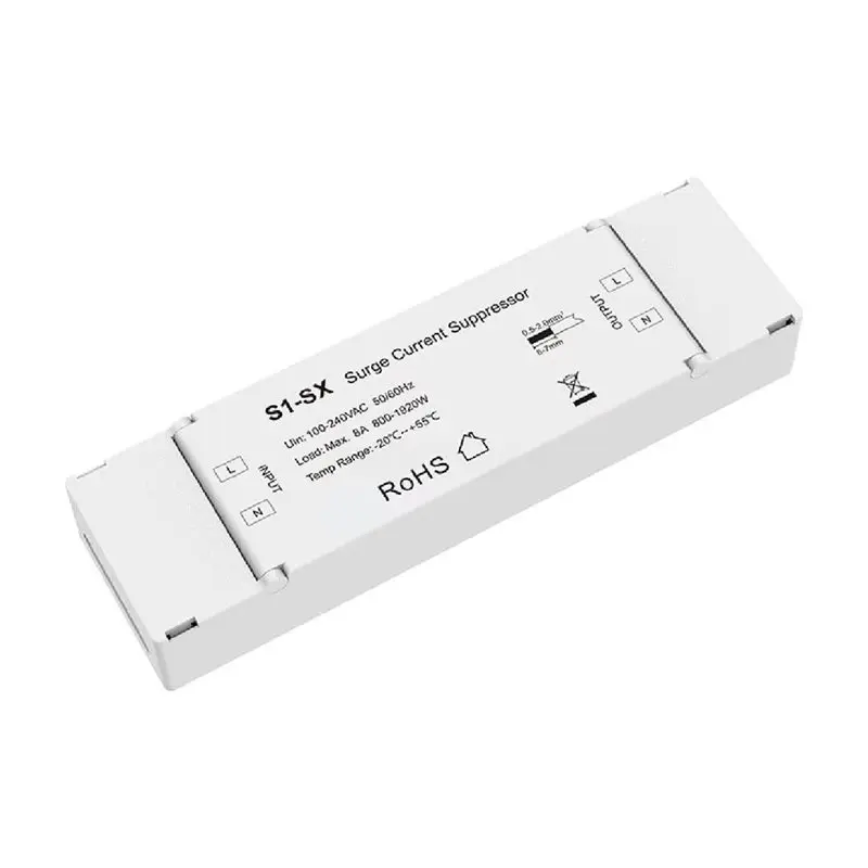 L60A Triac Dimmable LED Driver Surge Current Suppressor AC 110V 220V 1Chx8a S1-SX 800-1920W