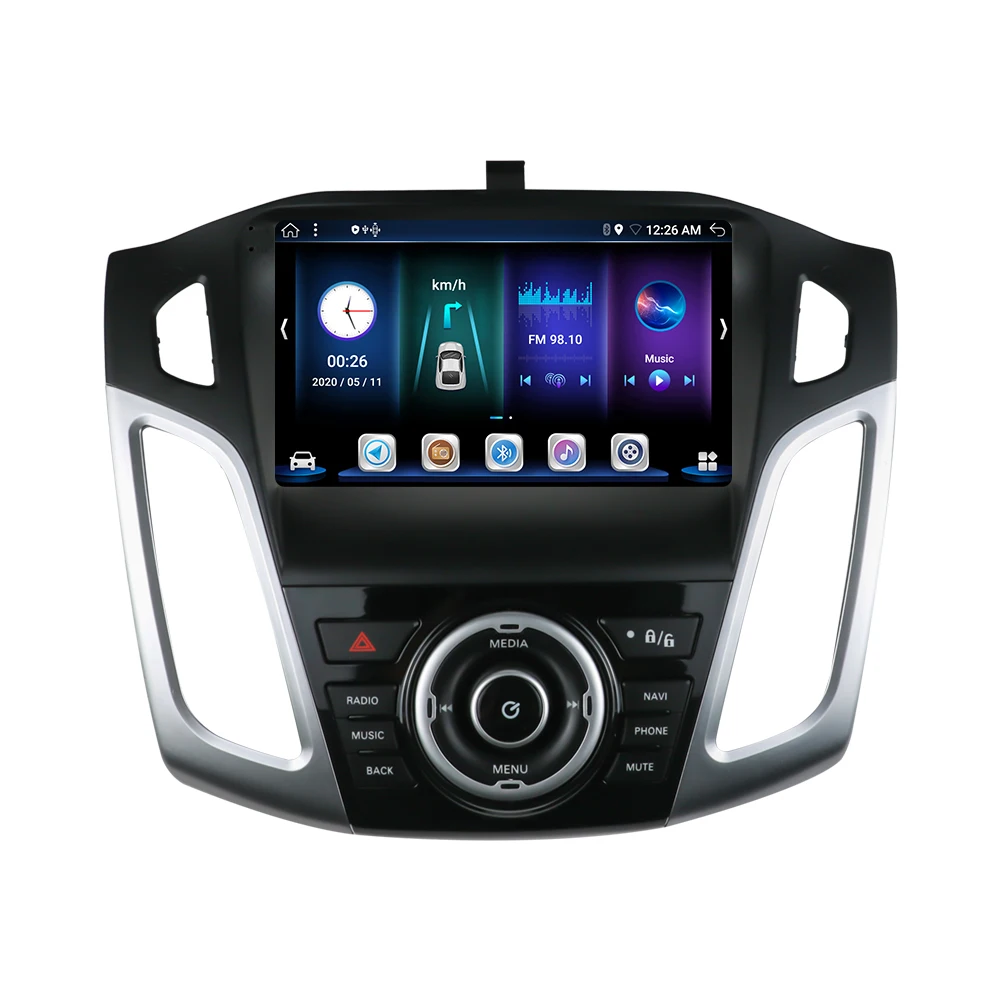 9 inch Vehicle navigation build in android wireless reversing image GPS car radio Car DVD Player FOR Ford Focus 2012-2017