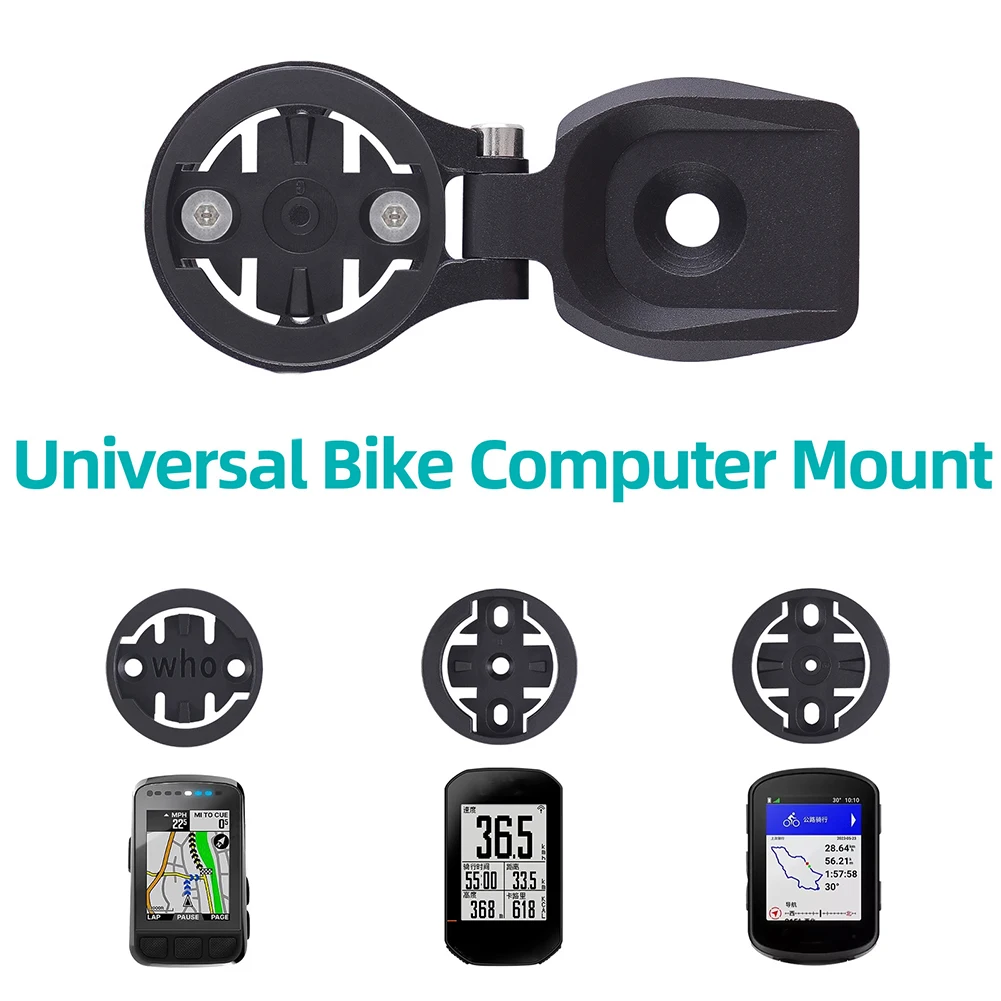 Bicycle Computer Mount Aluminum Alloy Bicycle Computer Stem Mount Holder Speedometer Support Stand for Garmin/Bryton/Wahoo view 5