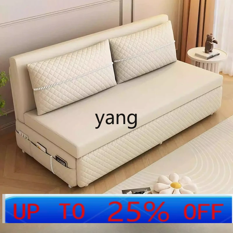 LTT multifunctional double sofa bed pull-out dual-purpose small apartment living room household cat scratching cloth sofa