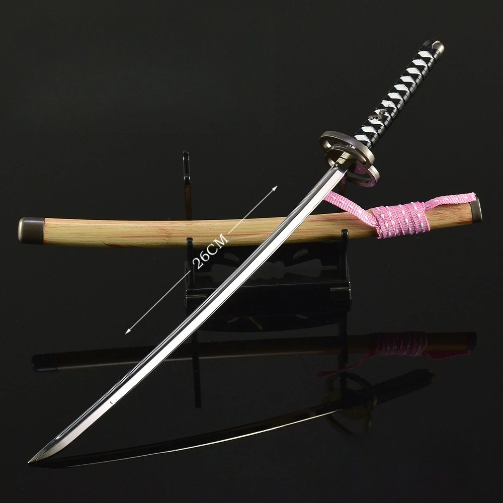 Periféricos de juego Ghost of Tsushima de 26cm/10,24 pulgadas, modelo de cuchillo, colección de adornos de exhibición de escritorio, regalo de cumpleaños para niños