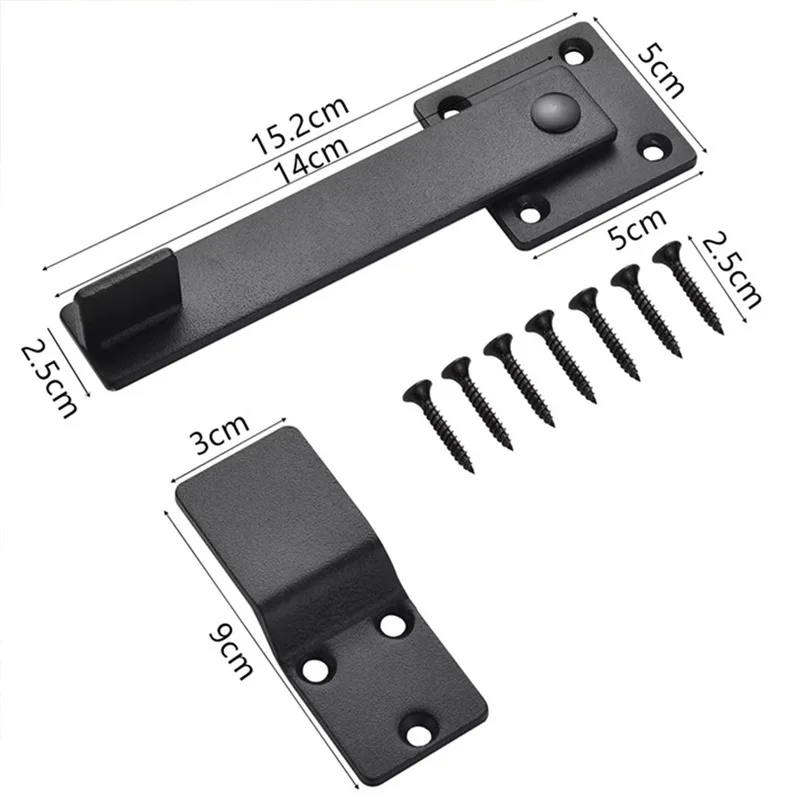 الوجه بوابة قفل بمزلاج الذاتي قفل قابل للتعديل قفل باب الحظيرة السلامة ريفي قفل البوابة سياج خشبي خزانة أبواب منزلقة الأجهزة #2