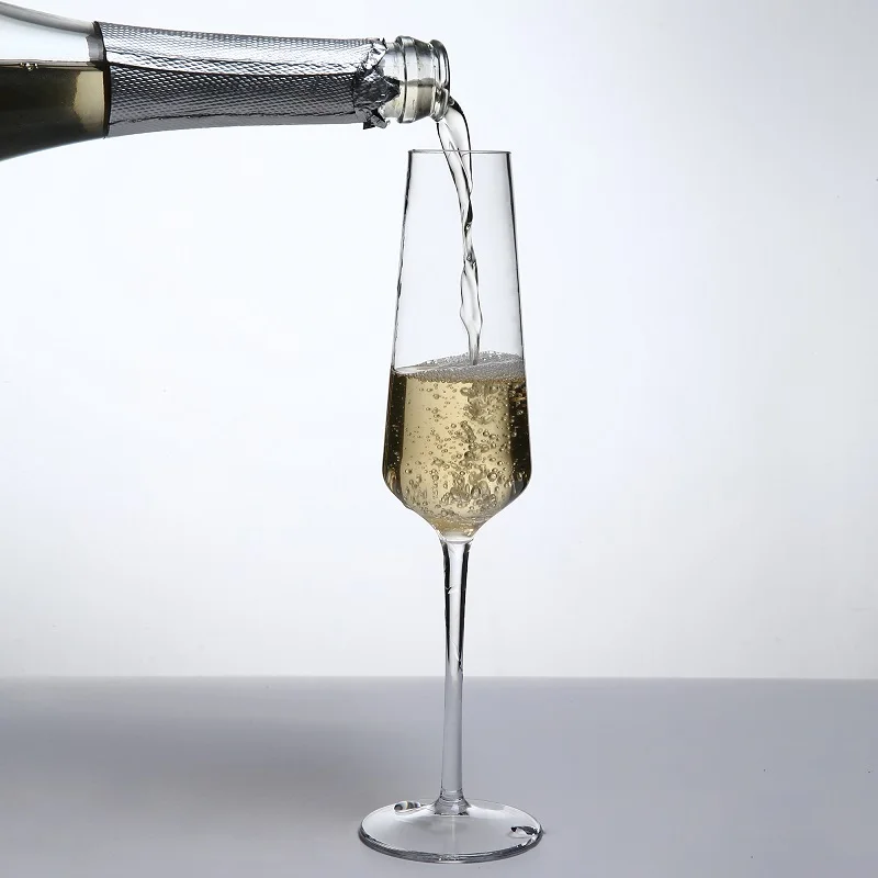 MICHLEY Unbreakable Champagne Flutes Glasses Set Plastic Tritan Sparkling Wine Glass For Wedding Party Picnic Barware 2/4 pcs