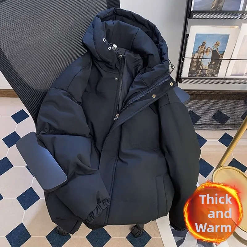 

Мужское хлопковое куртка на пуху Thiened, осень-зима, большой размер 250, свободное пальто с рукавами, молодежное длинное пальто из полиэстера