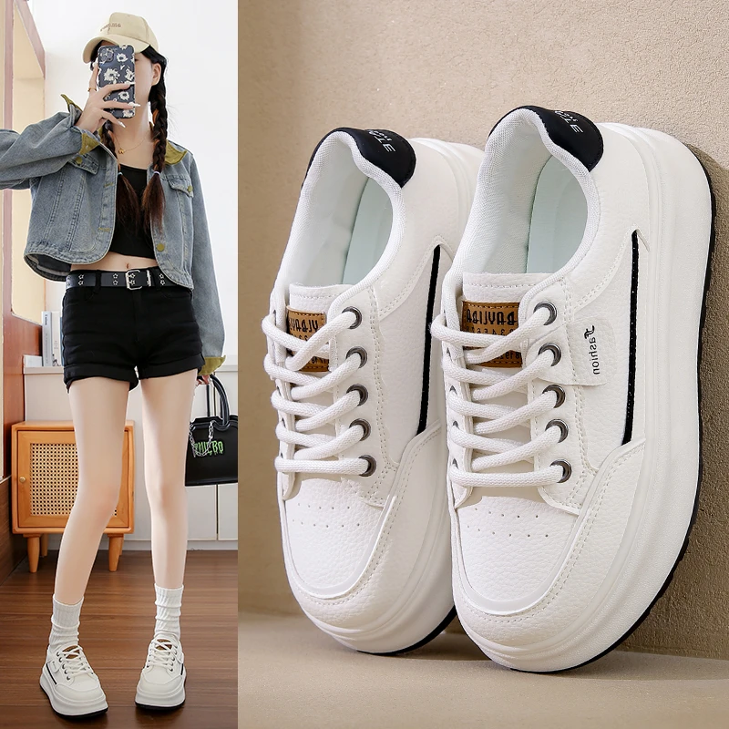 

Women's Sneakers Summer 2024 Shoes Woman-shoes Tennis Female Platform New Casual Roses Trainers Thick Sole Round Toe Leisure Gen