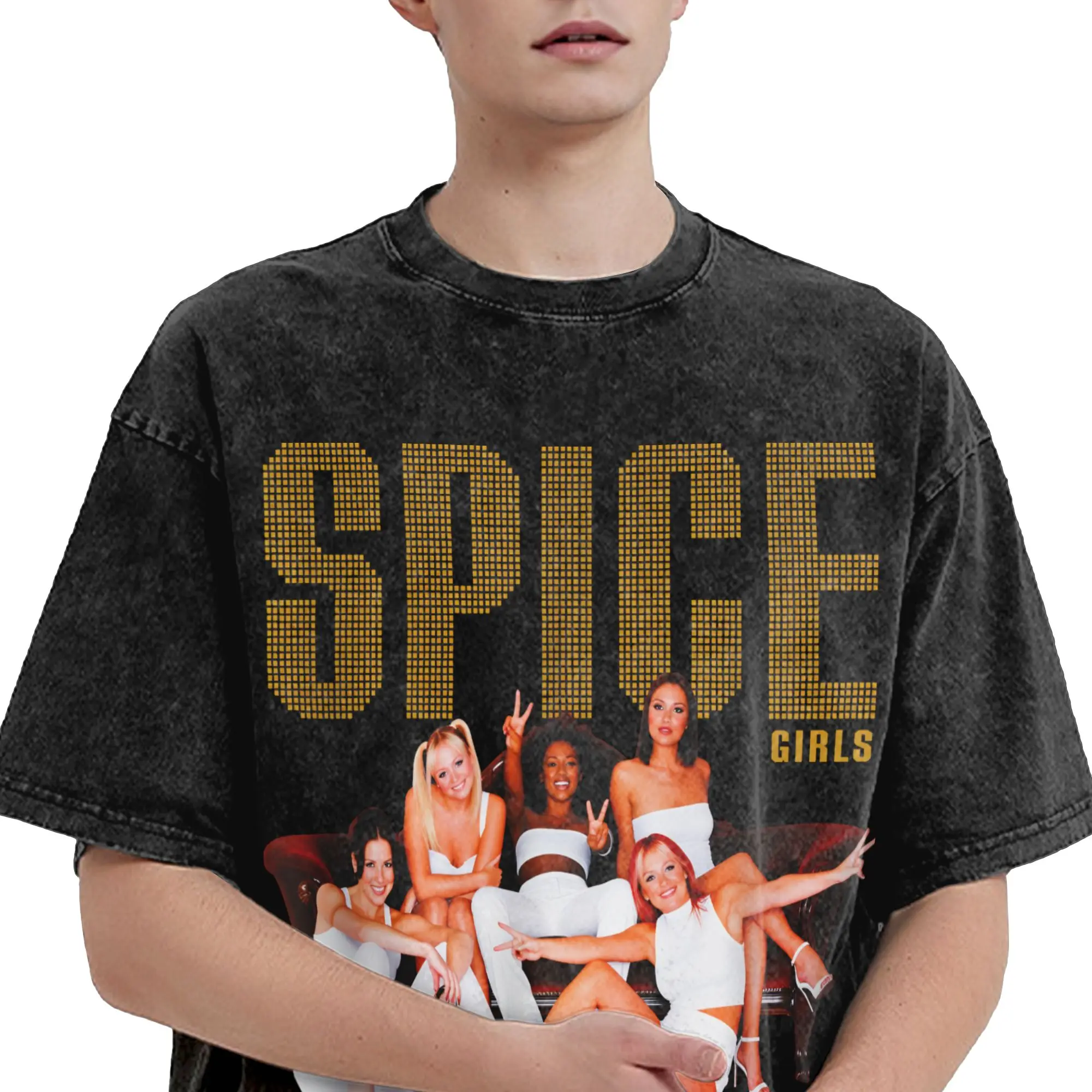 2026 Spice Girls Tour Washed Shirt Apparel Oversize T-Shirt  Men Women Tee