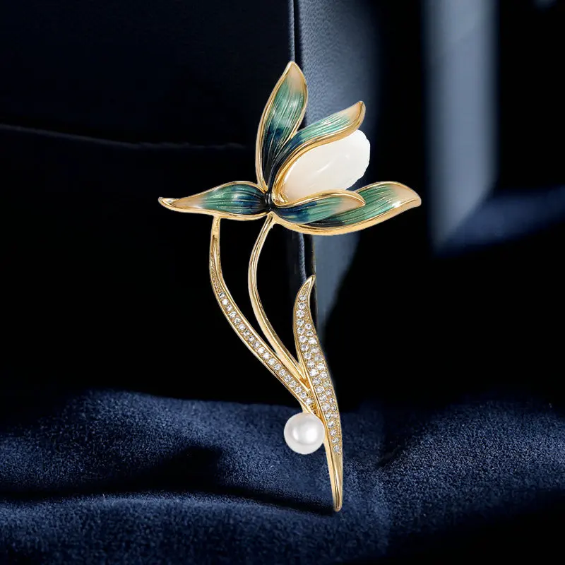 

Vintage Freshwater Pearl Flower Brooch Coat Suit Corsage Brooches Pin Wedding Engagement Party Jewelry Accessories Wholesale
