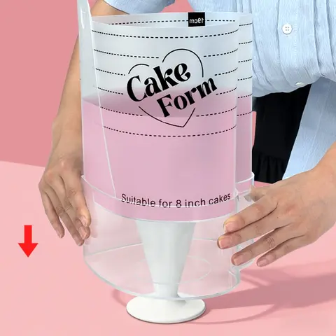 Adjustable Heart Shaped Cake Ring Mold Retractable Fondant Tools Mousse Cake Ring Acrylic Circle Baking Ring Cake Tools