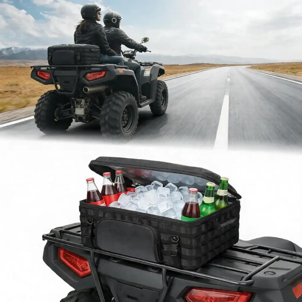 

Free Shipping Universal ATV Motorcycle Cooler Bag Camping 53L Large Capacity Luggage Rack Cargo Bag Travel Luggage Bag Compatibl