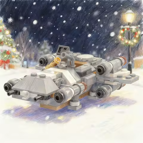 166pcs MOC Onyx Cinder Microfighter Star Battle Model Building Blocks Christmas Gifts Architecture Toys DIY Idea Education Brick