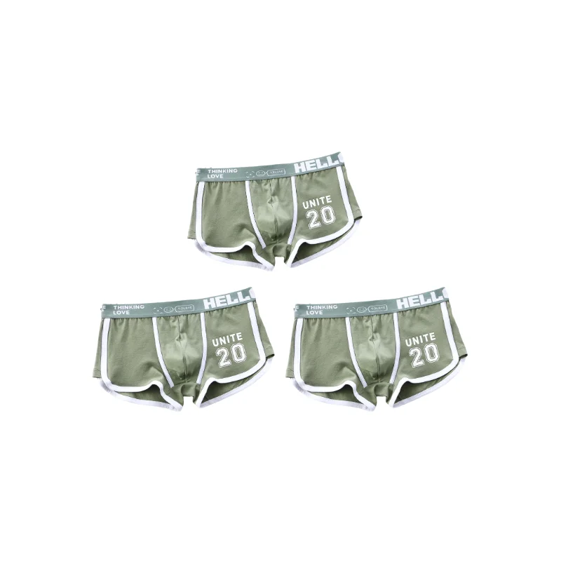 1/3pcs Men Underwear Sports Boxer Shorts Cotton Solid Color Sexy Panties Fashion Breathable Comfortable Underpants Man U Convex, image 10