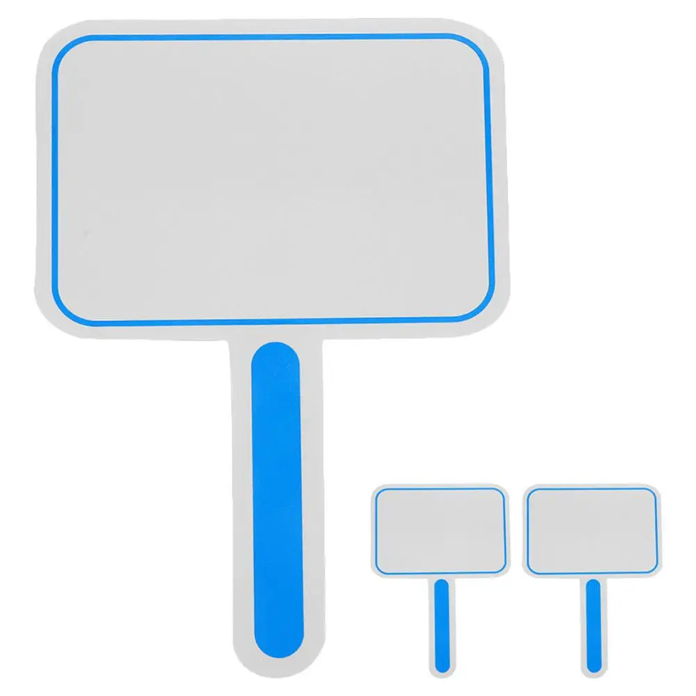 3pcs Whiteboards Scoreboard Dry Erase Mini Hand Single Sided Practical Handheld Small Blank Voting Board Easy Operate Safe