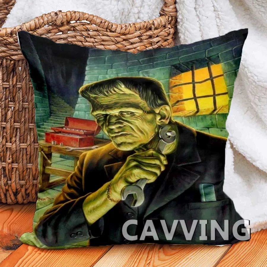 Frankenstein  3D Printed Polyester Decorative Pillowcases Throw Pillow Cover Square Zipper Cases Fans Gifts Home Decor  K02