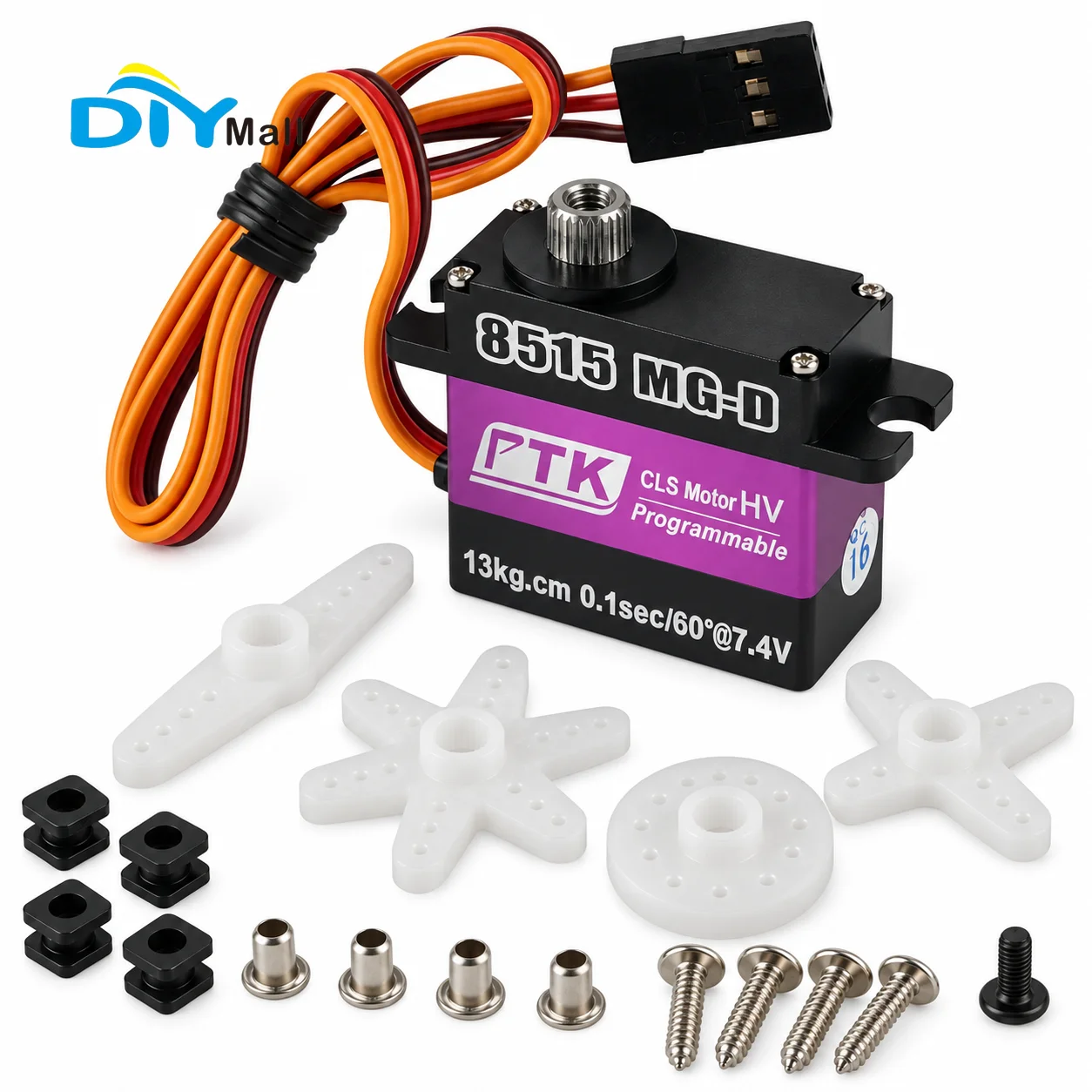 DIYmall 8515 MG-D 15Kg High Torque Coreless Digital Mini Servo 17g Hv Metal Gear For RC Airplane Fixed Wing Helicopter Drone