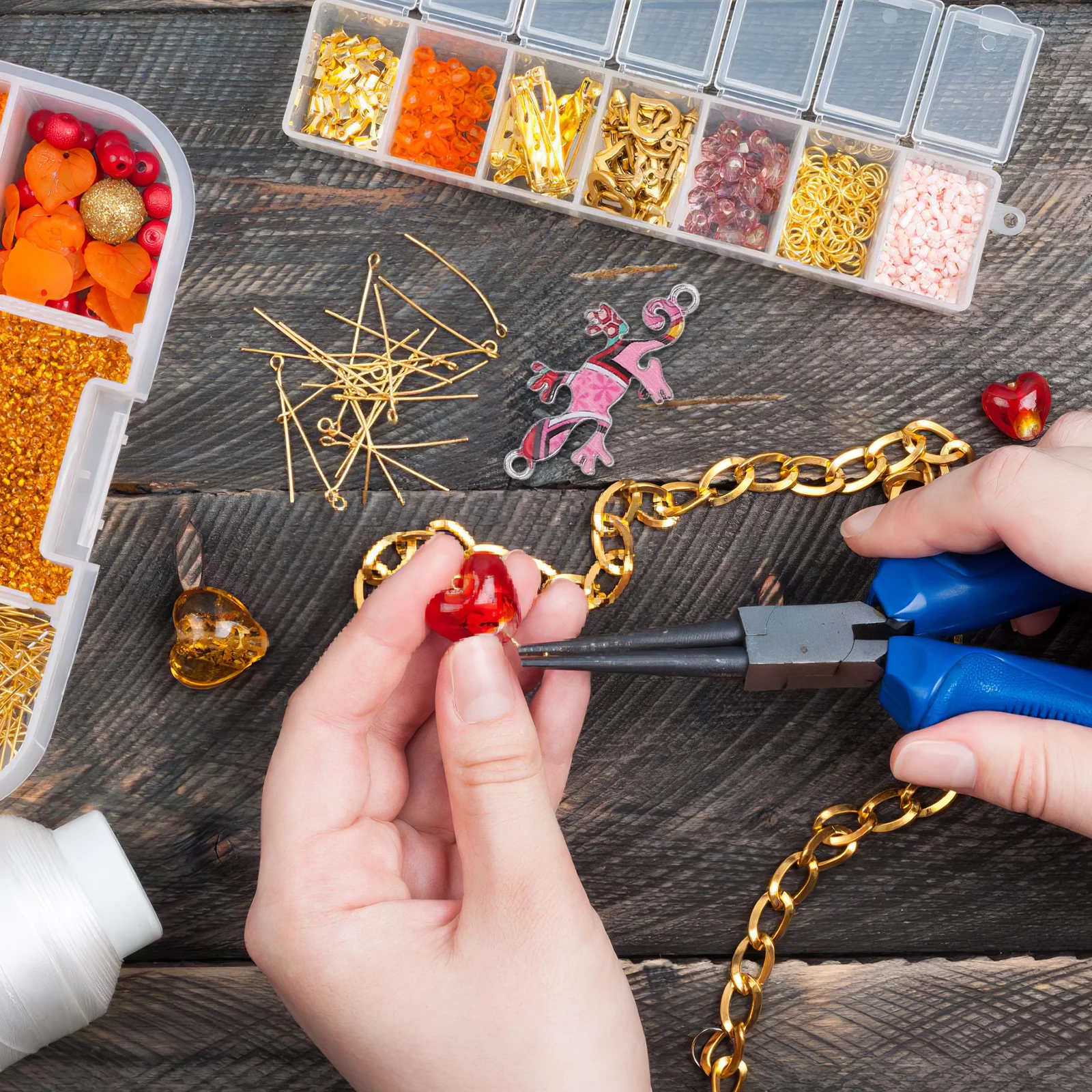 

30pcs Alloy Gecko Charms Mini Animal Pendant For Diy Jewelry Making Bracelet Necklace Keychain Craft Supplies Gift