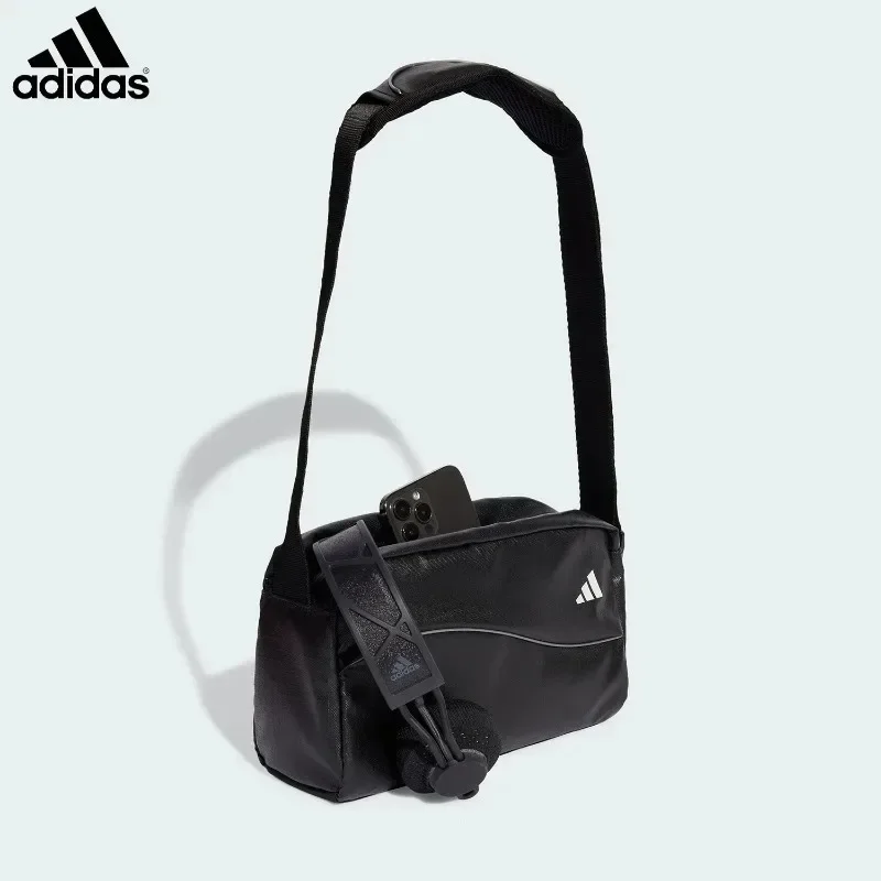 Adidas Ladies Shiny Classic Sports Shoulder Crossbody Bag Genuine Large Storage Adjustable Strap Casual Outdoor Daily Bag JX4032