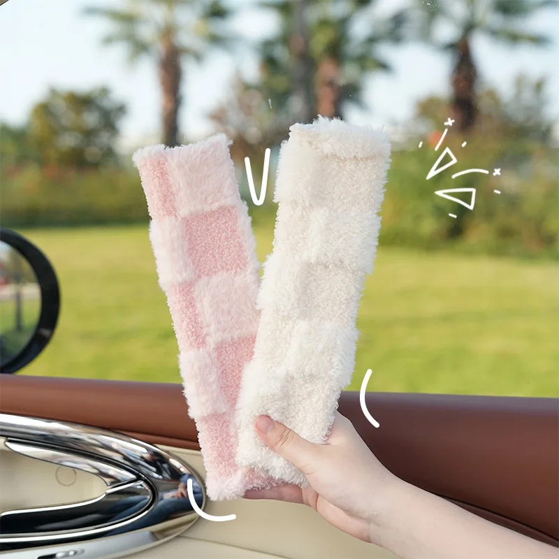 Car Seat Belt Shoulder Cover Plush Comfortable Collar Safety Belt Protective Cover Four Seasons General Motors Supplies Female