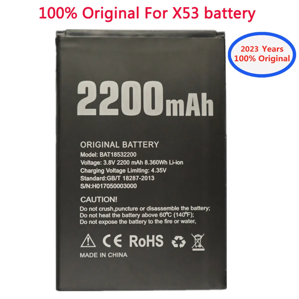 

2023 Years Original Replacement Battery For DOOGEE X53 BAT18532200 Mobile phone Battery 2200mAh High Quality Bateria In Stock