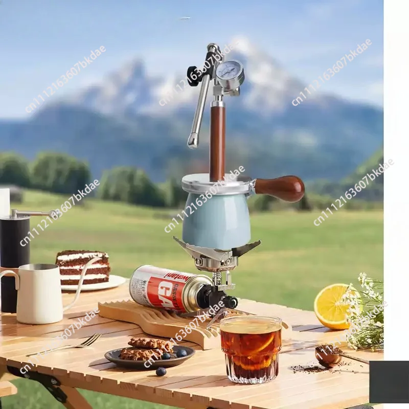 450ml 4bar Pneumatic Milk Frother for Coffee Steam Latte Art Maker Camping Portable No Electric Coffee Tool
