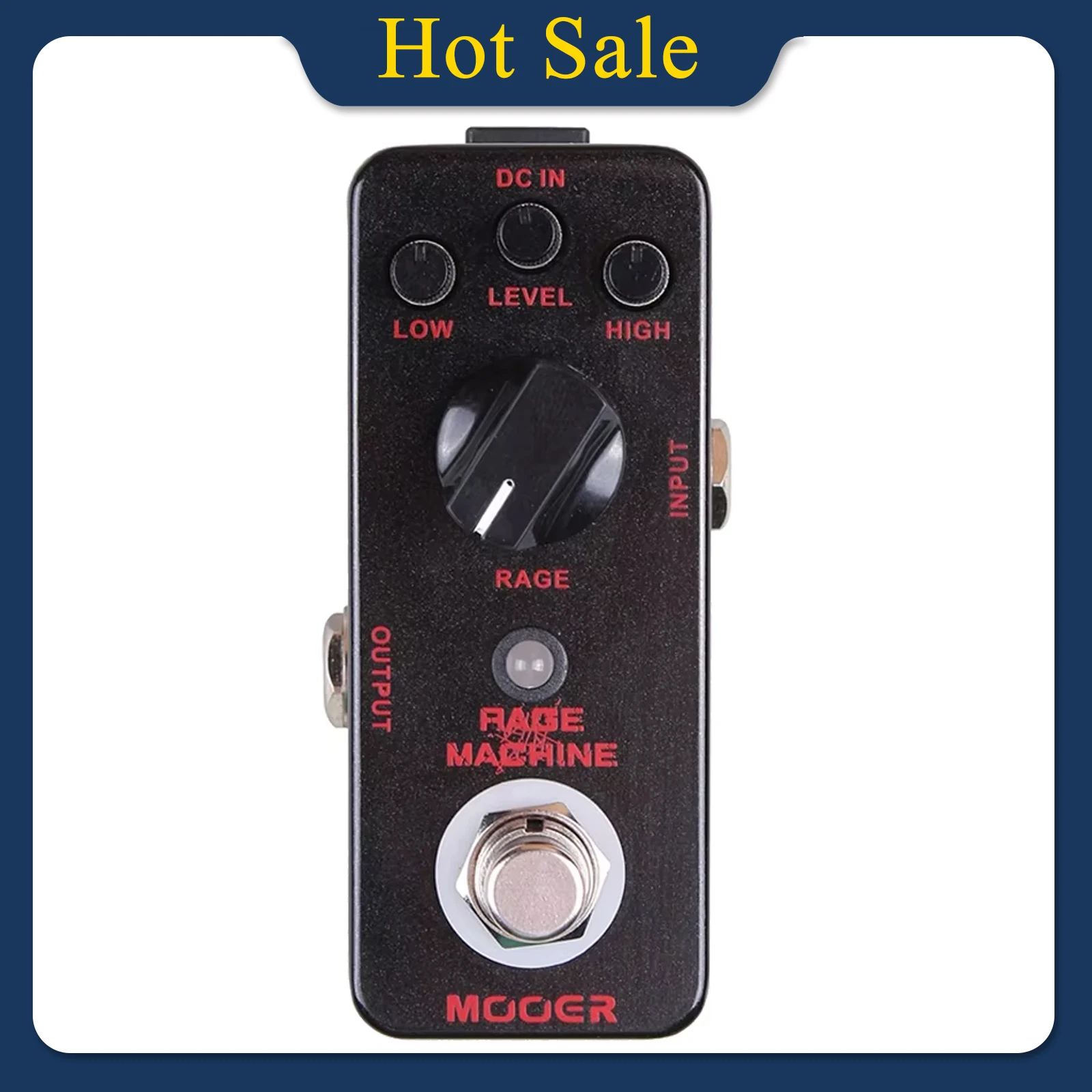 MOOER Rage Machine Guitar Effect Pedal Heavy Metal Distortion Effector Overdrive True Bypass Pedal Electric Guitar Accessories