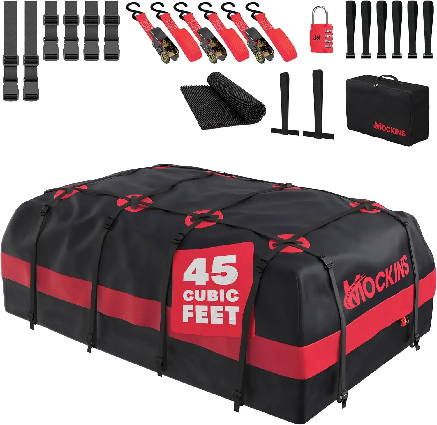 45 Cu Ft XL Waterproof Rooftop Cargo Bag 75
