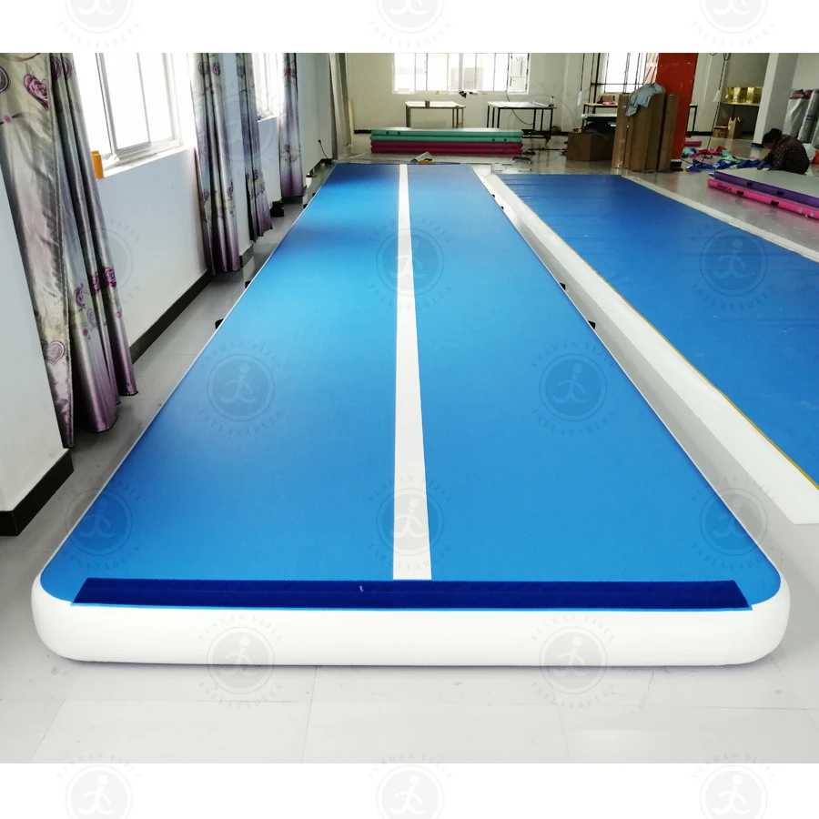 10M Goedkope Air Track Mat Gymnastiek Home Mat Air Track Opblaasbare Gymnastiek Mat