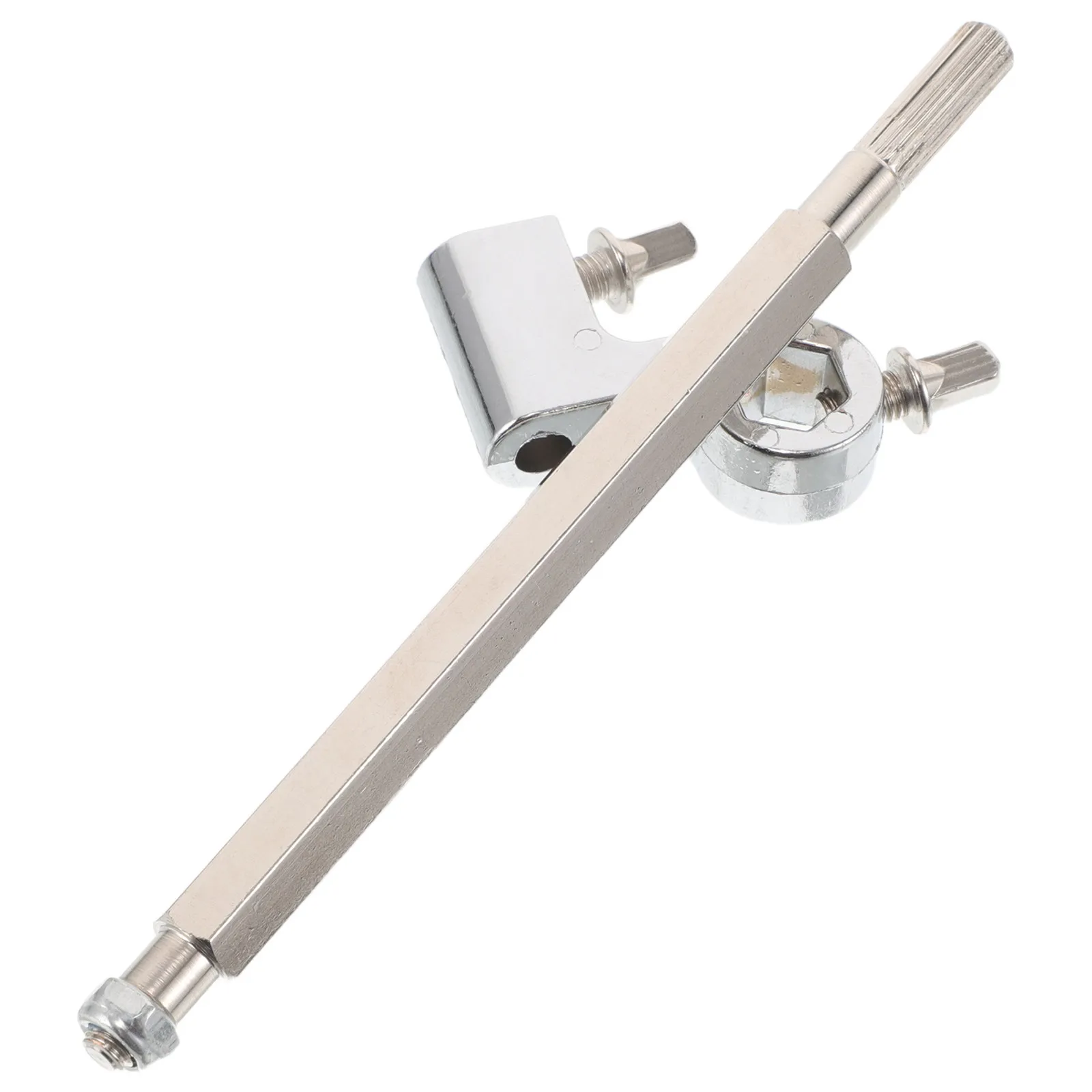 2Pcs Bass Drum Pedal Beater Holder Connector Rod Precision Fit Smooth Rotating Drive Arm for Double Pedal Jazz Drum Kit