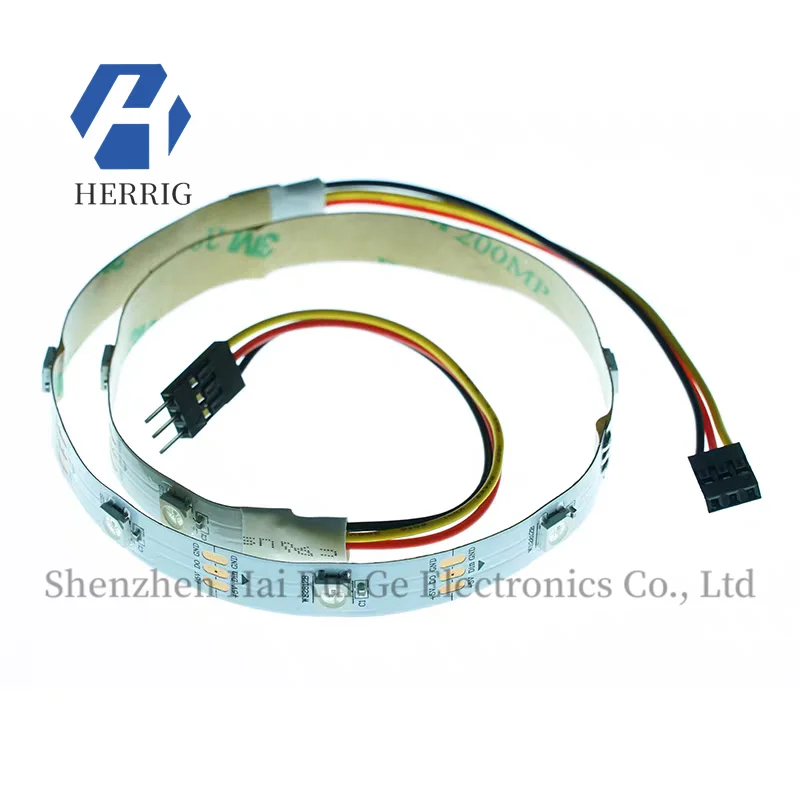 EF Enfu Technology Low Voltage Cascadeable Full-Color RGB LED Strip, 10 Pieces, micro:bit Accessory Light Strip