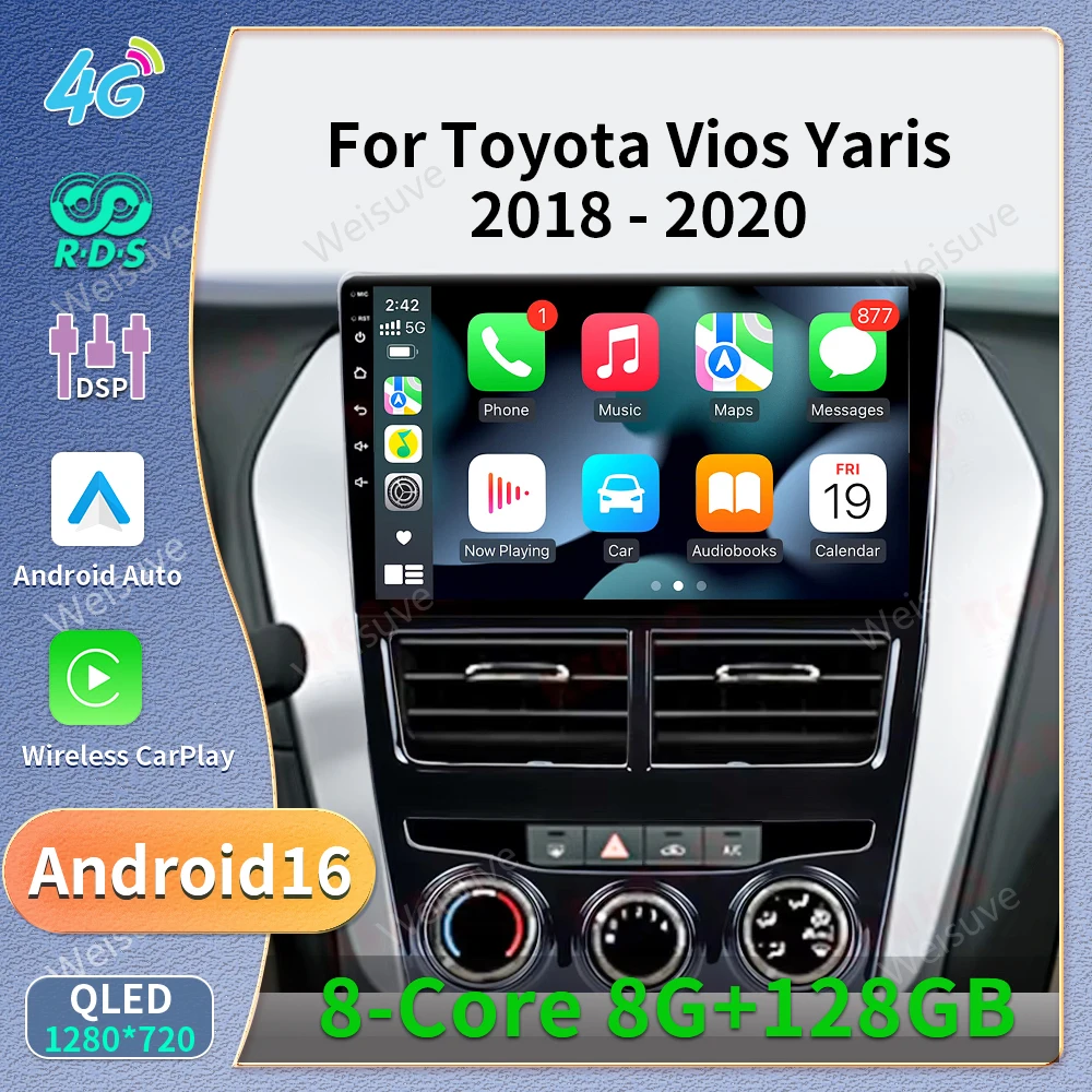 Android 16 Carplay Auto Car Radio 9