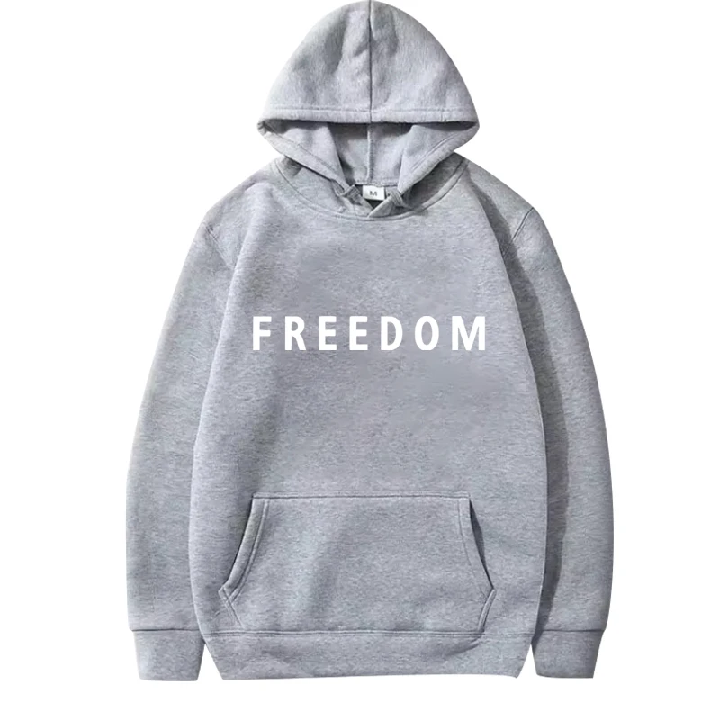 Freedom Charlie Kirk Loose hoodie men women fashion vintage Long sleeve Sweatshirt with print Graphics oversized  hoodie  unisex
